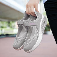 Mocasines de plataforma para mujer, zapatillas cómodas sin cordones, zapatos ligeros para caminar, gris, trabajo, mecedoras largas horas - details 11