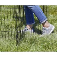 MidWest Homes for Pets modelo 550-42 Parque o corralito para perros sin puerta, 60,96 x 106,68 cm, con revestimiento en negro - details 3