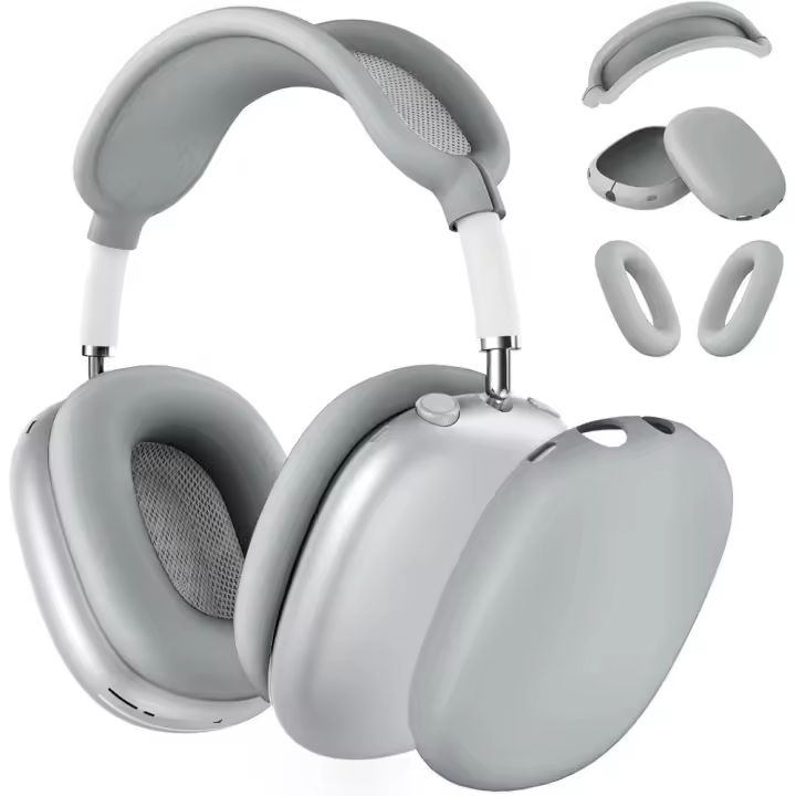 Funda de silicona para auriculares AirPods Max, funda para almohadillas para los oídos, funda para auriculares, funda para diadema para AirPods Max (USB-C/Lightning) (2024/2020), accesorios, protector de silicona para Apple AirPods Max - 1
