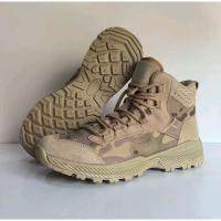 Deportes impermeables, serraje, de campo, de montaña, de cordones, trekking, para caballero Zapatos de trabajo antipinchazos Botas de combate - details 2