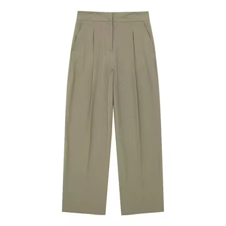 BUNO-Blazer trajes para mujer 2024 nuevos bolsillos botones Chic Casual conjuntos de abrigo suelto ropa de calle moda Pantalones rectos de dos piezas - 1