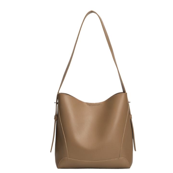 Nuevo bolso de cubo simple, bolso de mano de alta gama, bolso de axilas, bolso de hombro versátil de gran capacidad para niñas