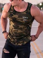 2025 Camiseta sin mangas con estampado de camuflaje 3D para hombre, camiseta sin mangas para deportes al aire libre, camiseta sin mangas para hombre a la moda de verano para todos los días - details 1