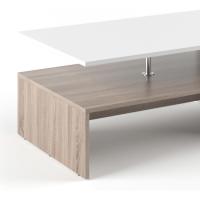 Mesa de sofá, mesa de centro, mesa central, diseño moderno, estilo artístico, medidas: 90 x 60 cm - details 5