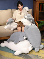 Almohada de sello Kawaii para niños y niñas, cojín de felpa de 30/40/60Cm, bonito Animal suave para acuario, morsa, León marino, regalo - details 1