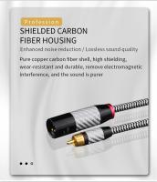 Cable Hifi RCA a XLR Cable RCA estéreo chapado en plata OCC de alta calidad Cable de Audio Hi-Fi Premium de alto rendimiento RCA a XLR - details 7