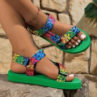 Verano plano ligero con sandalias de playa de punta redonda para mujer - details 28