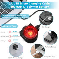 Luz de Freno Inteligente para Bicicleta Alarma Antirrobo Inalámbrica Carga USB Impermeable - details 1
