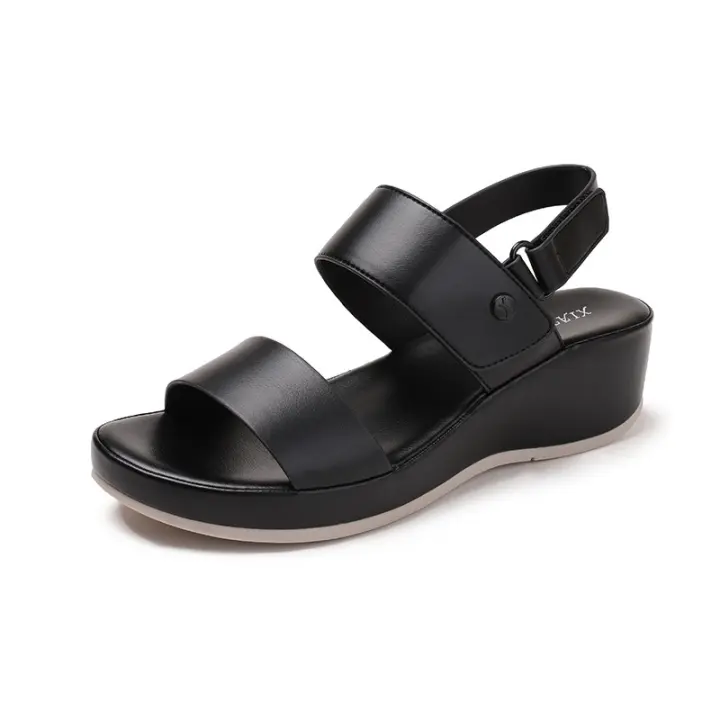 Sandalias de tacón alto con cuña de moda de verano para mujer - 1
