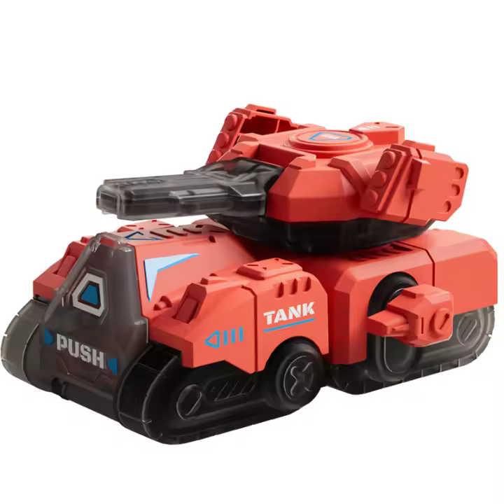 Tanque de mecanismo de relojería, coche de cuerda, modelo de juguete, tanque para caminar, torreta giratoria, juguete mecánico clásico educativo, regalo para bebés y niños - 1