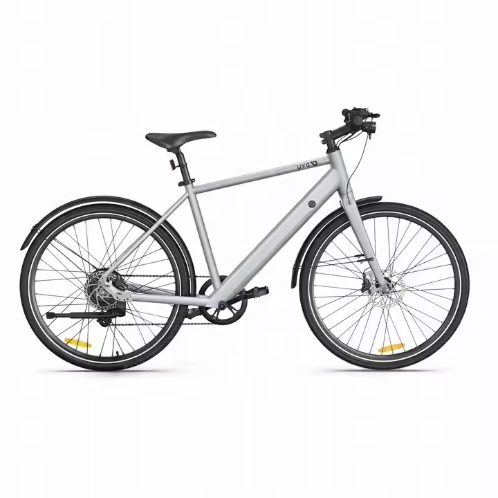 DYU Stroll 1 bicicleta eléctrica negra 250W 25km/h 36V 9AH 68KM plateada - 1