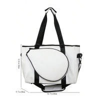 Bolsa Combi para Raqueta de Tenis Pádel, Bolsa de Bádminton, Adulto Unisex, Negro/Blanco - details 2