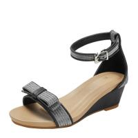 Sandalia sandalias de cuña 2025 nuevo cinturón de una sola pieza de verano con zapatos romanos de moda de temperamento para mujer - details 1