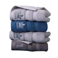 Toalla para el cabello seco, Toalla de baño bordada con corona de 75x34cm, toalla de ducha gruesa con dibujos animados para parejas, cómoda toalla de mano de lujo para nadar - details 9