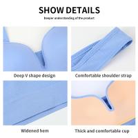 Sujetador Deportivo Inalámbrico para Mujer Chaleco para Correr Ropa Interior de Entrenamiento para Gimnasio Top Acolchado, Bralette, Sujetador Transpirable, Sujetadores Push-Up - details 4