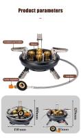 Estufa de Gas para Acampar Portátil de Alta Presión Quemador de Gas Propano Butano para Emergencias al Aire Libre con Enciendimiento Piezo - details 5