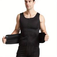 Moldeadores de cuerpo para hombres, cinturón de control de barriga para adelgazar, quema de grasa, pérdida de peso, chaleco - details 1