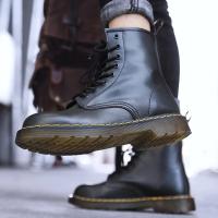 Botas de Cuero Genuino para Hombres Estilo Británico Clásico de Seis Agujeros - details 3