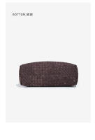 Bolso de mano tejido a mano de gran capacidad, mate, con textura moderna, versátil, para llevar al hombro, para ir al trabajo, tipo cubo, bandolera, para mujer - details 20