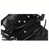 Bolso cruzado de cuero sintético suave para mujeres Bolso de hombro ajustable con múltiples bolsillos para uso diario y viajes - details 6