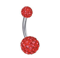 Piercings para el cuerpo, joyería de acero con diamantes de imitación para el ombligo, anillo de barra, Bola de lentejuelas, piercing para el cuerpo, 1 ud., envío directo - details 11