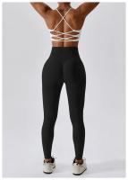 Pantalones de Yoga sin costuras para mujer, mallas Push Up de cintura alta, ajustados, de secado rápido, elásticos, para entrenamiento - details 18