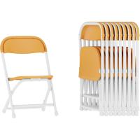 10 sillas Plegables de plástico para niños, Color borgoña, Juego de 10 - details 22