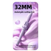 Rizador de pelo automático, pinzas de rizador de onda grande, rizadores de estilismo de aniones, varita rizadora giratoria antienredos para peinar el cabello - details 0