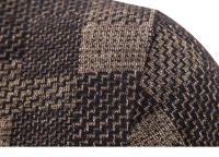 Abrigo de punto con bloques de Color para hombre, suéter informal grueso que mantiene el calor, cárdigan de rejilla de moda de lana para otoño e invierno - details 6