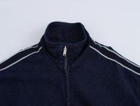 Estilo nuevo Ropa de mujer Chaqueta vaquera a rayas con patchwork Jeans decorados con cinturón lateral - details 5