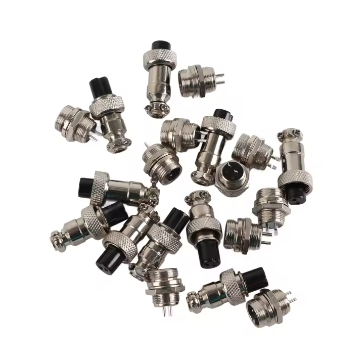 Conectores de Enchufe GX12 10 Juegos 2 Pines 12mm Conector de Aviación Macho Hembra - 1