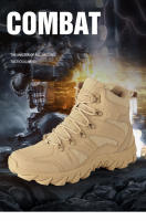 Botas militares de combate táctico para hombre, zapatos de seguridad para el trabajo, caza, tobillo, zapatillas de deporte al aire libre, Botas de senderismo de corte alto, seguridad - details 2