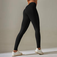 Hamidou-MALLAS DE Yoga sin costuras para mujer, ropa deportiva de entrenamiento, pantalones deportivos de cintura alta - details 2