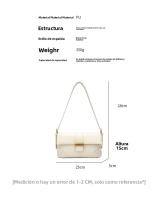 Nueva bolsa de baguette, bolsa de axila pequeña, nueva bolsa de moda, bolsa de mensajero de hombro de lujo ligera. - details 4