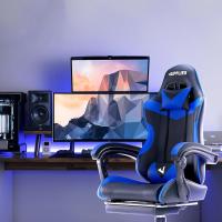 Silla de Juegos Profesional con Masajeador Ergonómica de Oficina con Altura Ajustable y Respaldar Rebotable - details 26