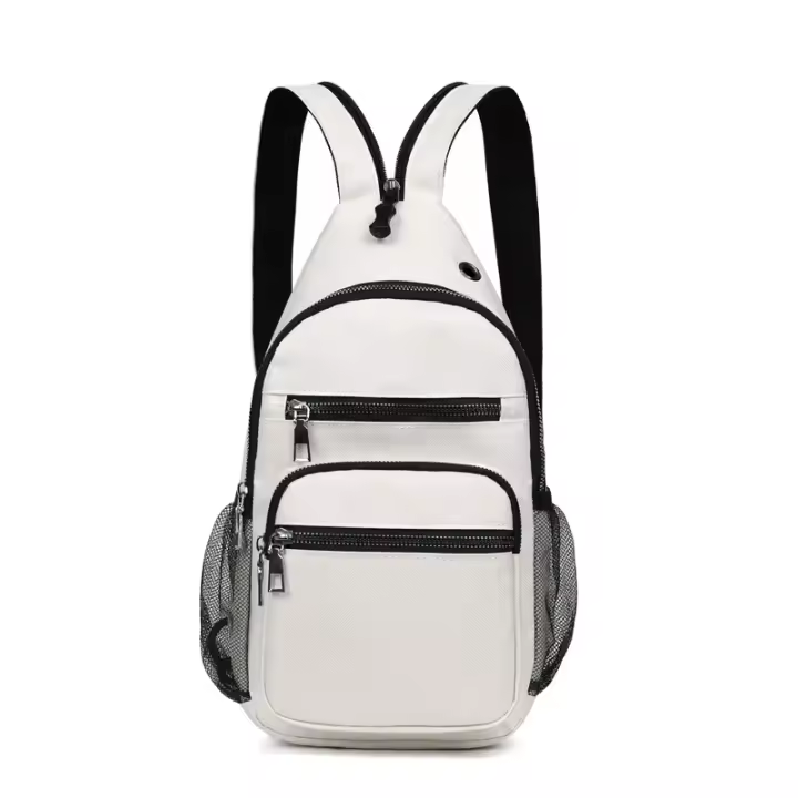 Fengdong-Mochila pequeña para hombre, mini bolso cruzado deportivo, bolsa de pecho unisex, bolsa de nailon impermeable - 1