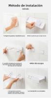 Jabonera De Pared Escurridor Jabonera Lavabo Baño Multifuncional Pequeños Ganchos Jabonera Estante - details 9