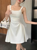 Elegante Vestido Blanco de Estilo Hepburn Sentimiento de Alta Gama de Primavera Temprana - details 2