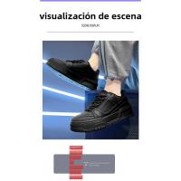 Nuevos Zapatos Blancos Deportivos Casuales Versátiles, Zapatos De Plataforma Gruesa Para Hombre - details 6