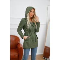 Parabrisas de algodón con capucha para mujer, chaqueta holgada de talla grande, ropa de color sólido, nuevo - details 5
