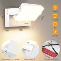 Aplique LED 40W Pared Exterior/Interior 360 ° Rotación Blanco cálido 3000K LED Exterior Impermeable Apliques de Pared negra 3000LM - details 26