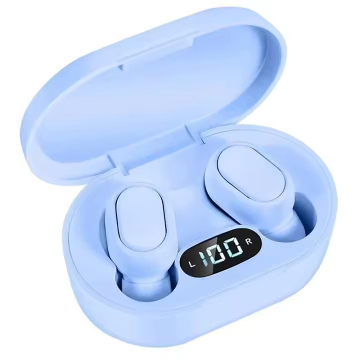 Macaron E7S-auriculares TWS, inalámbricos por Bluetooth, estéreo, IPX7, deportivos, impermeables, con pantalla LED y micrófono - 1