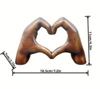 Escalera de resina en forma de corazón para el hogar, sala de estar, lámpara de escritorio, adornos de viento de lujo, Acción de Gracias - details 0