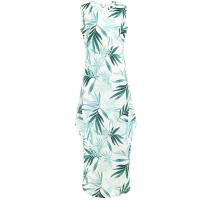 Vestido sin mangas de verano para mujer, vestidos largos estampados a la moda informal para mujer - details 6