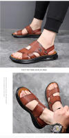 Sandalias de Cuero Genuino para Hombres Moda de Verano 2025 Zapatos de Playa de Doble Propósito - details 15