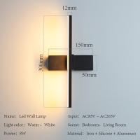 YNL Lámparas de Pared LED Modernas Saconcera de Dormitorio con Interruptor Iluminación para el Hogar - details 10