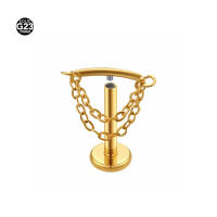 Pendiente de Cadena de Titanio G23 con Borla Bar Stud Piercing en Cartílago Tragus Monroe de Starbeauty Material Metálico Hecho en China Piedra Principal Zirconia Cúbica - details 3