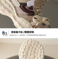 Zapatillas deportivas para niños 2025 primavera nuevos compañeros de clase transpirables zapatos de papá de moda casual para niños zapatos ligeros para niña pequeña - details 4