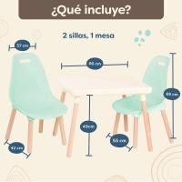 Conjuntos de Sillas Rosas Muebles y Organización Sillas y Asientos para Niños - details 14