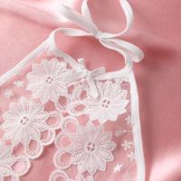 Lencería Sexy elegante para mujer, sujetador abierto blanco, Teddy caliente, mono con cuello Halter y espalda descubierta, ropa interior sin entrepierna con bordado Floral - details 5